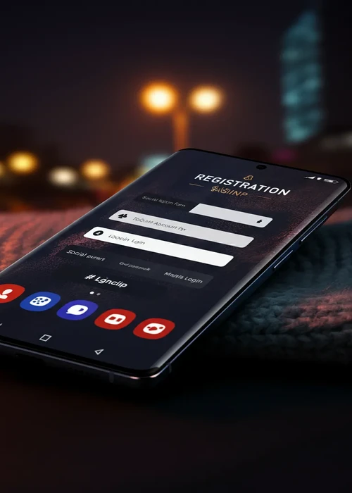 Interface inscription Betify Casino avec options Google et Twitch